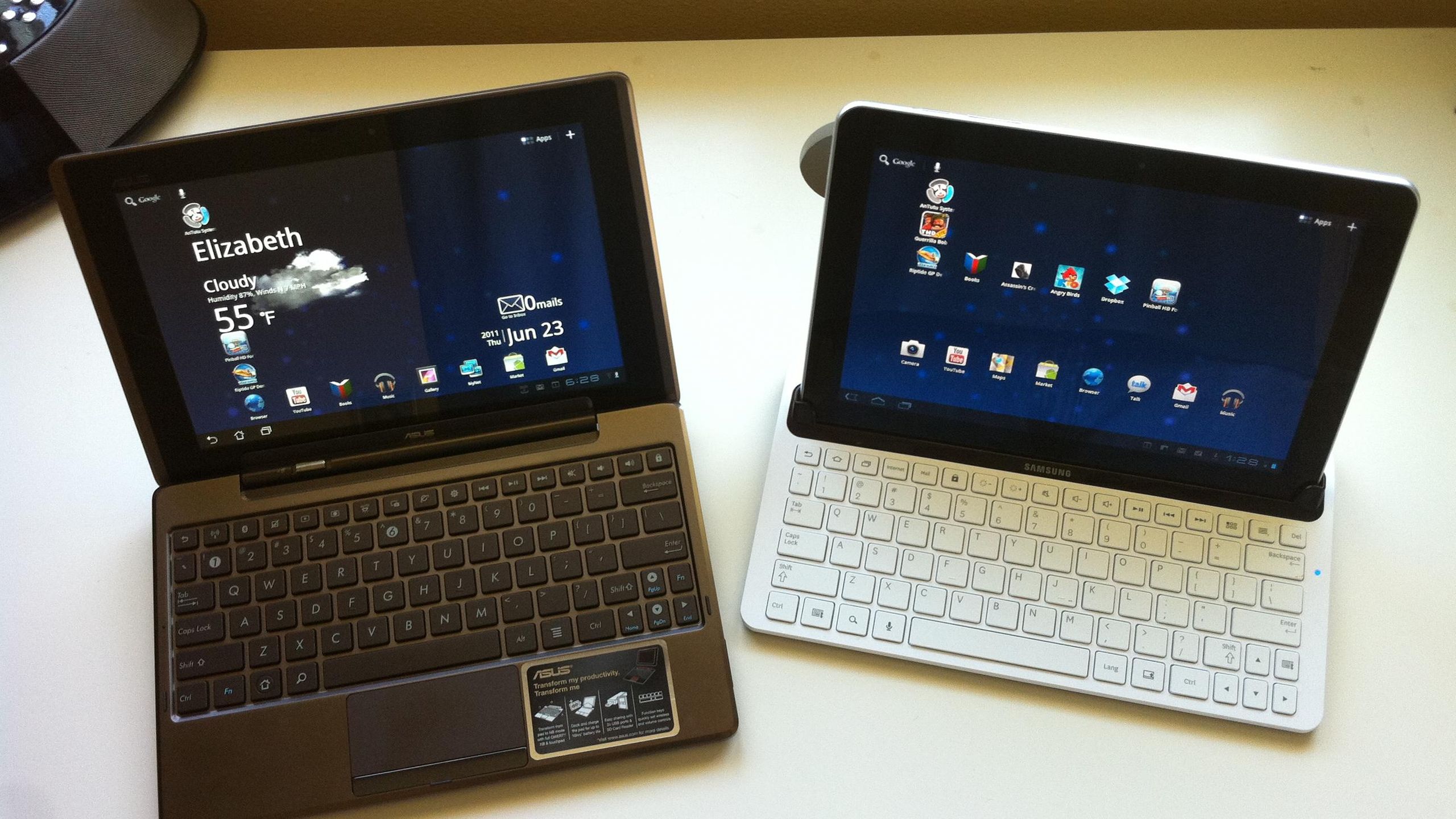 Samsung Galaxy Tab 10.1 vs Asus Eee Pad Transformer TF101 | TechRadar