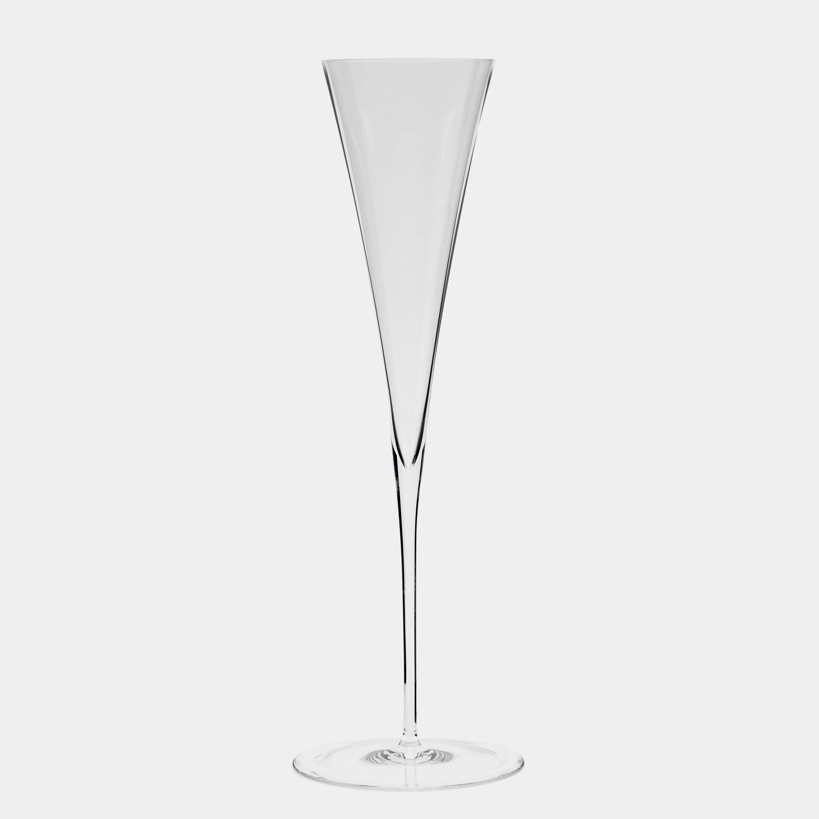 Ambassador Hand-Blown Crystal Champagne Flute (set of 2)