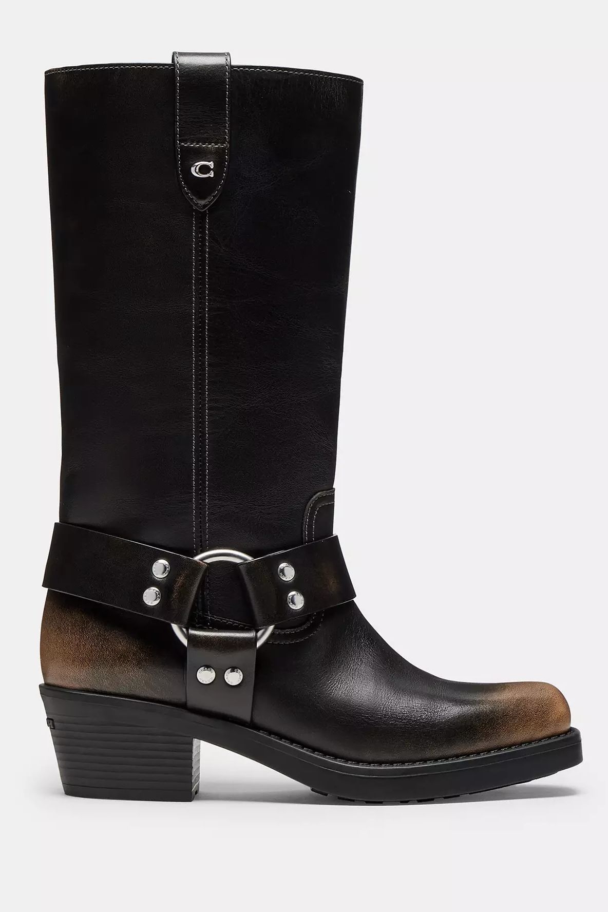 Coach Harness Boot In Loved Leather
