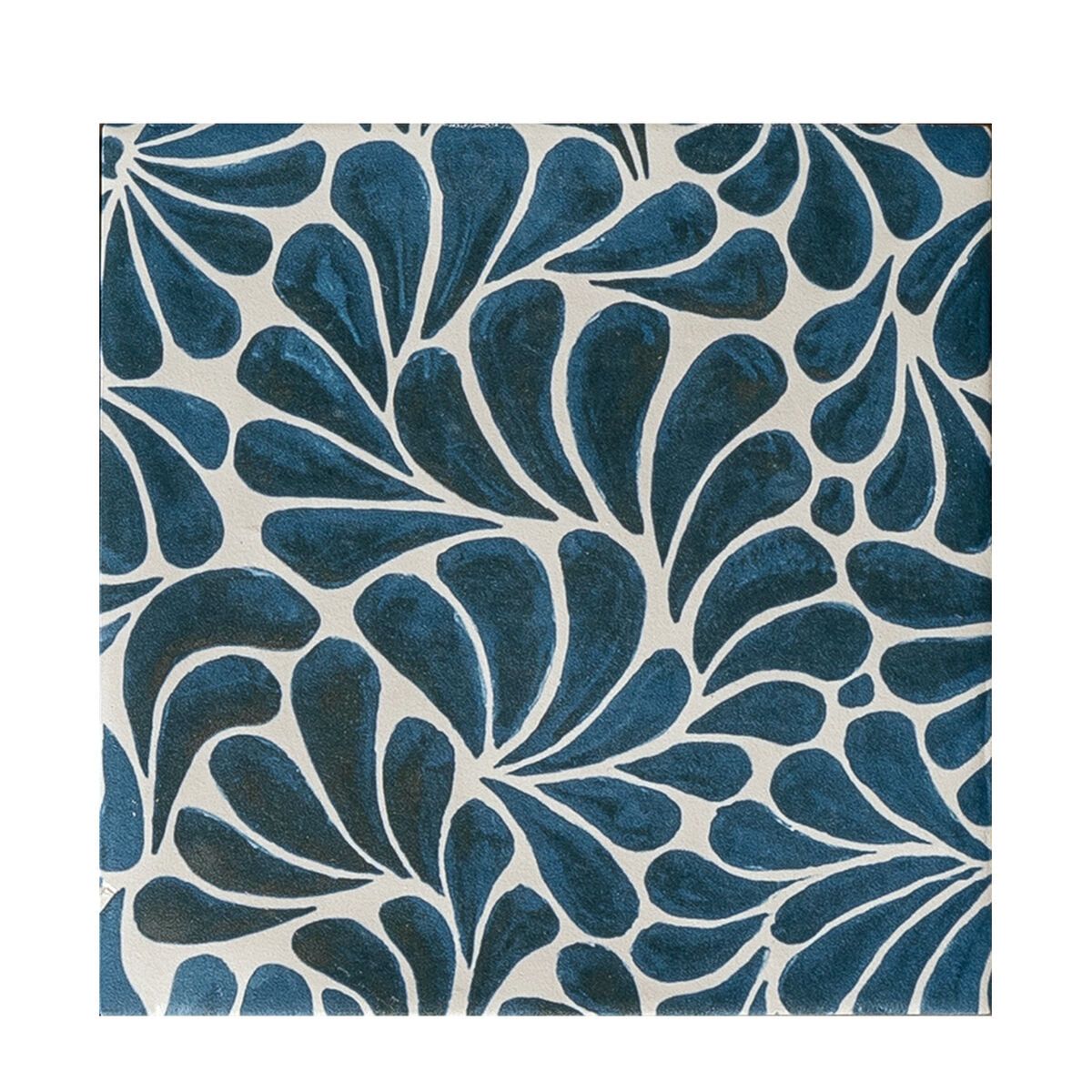Kelmscott Emery Blue Patterned Tile