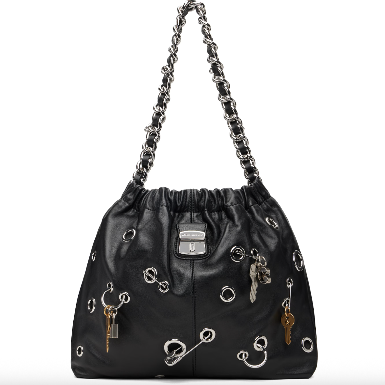 Marc Jacobs, Black 'The Grommet Charm Cristina' Tote