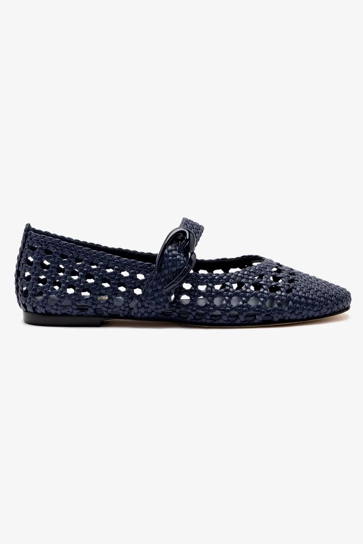 Larroud&amp;eacute; navy braided flats
