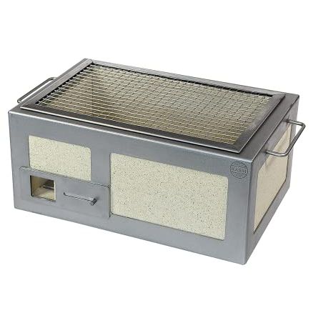 Kasai Japanese Grills | Small Kasai Konro Grill | Hibachi Grill | Japanese Charcoal Barbecue | British Made | Stainless Steel Frame