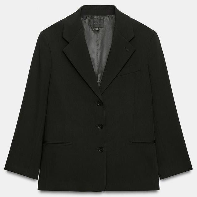 Zara, Black Oversized Blazer