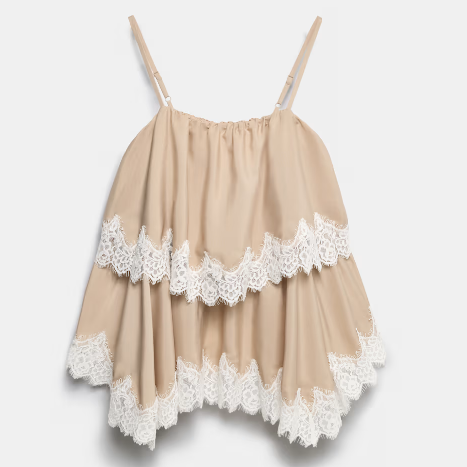 M&amp;amp;S, lace cami top