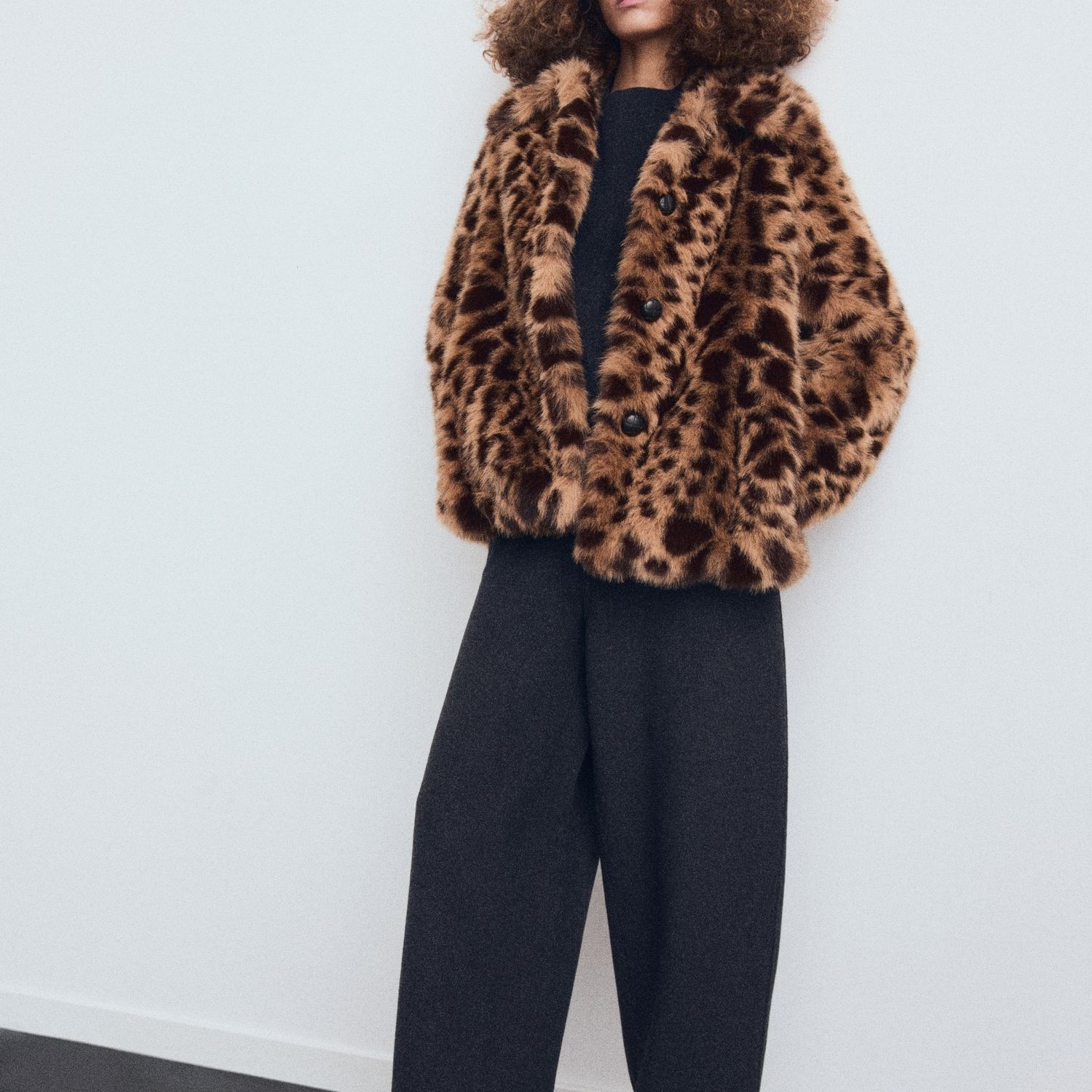 Leopard Faux-Fur-Coat - Women | Mango United Kingdom