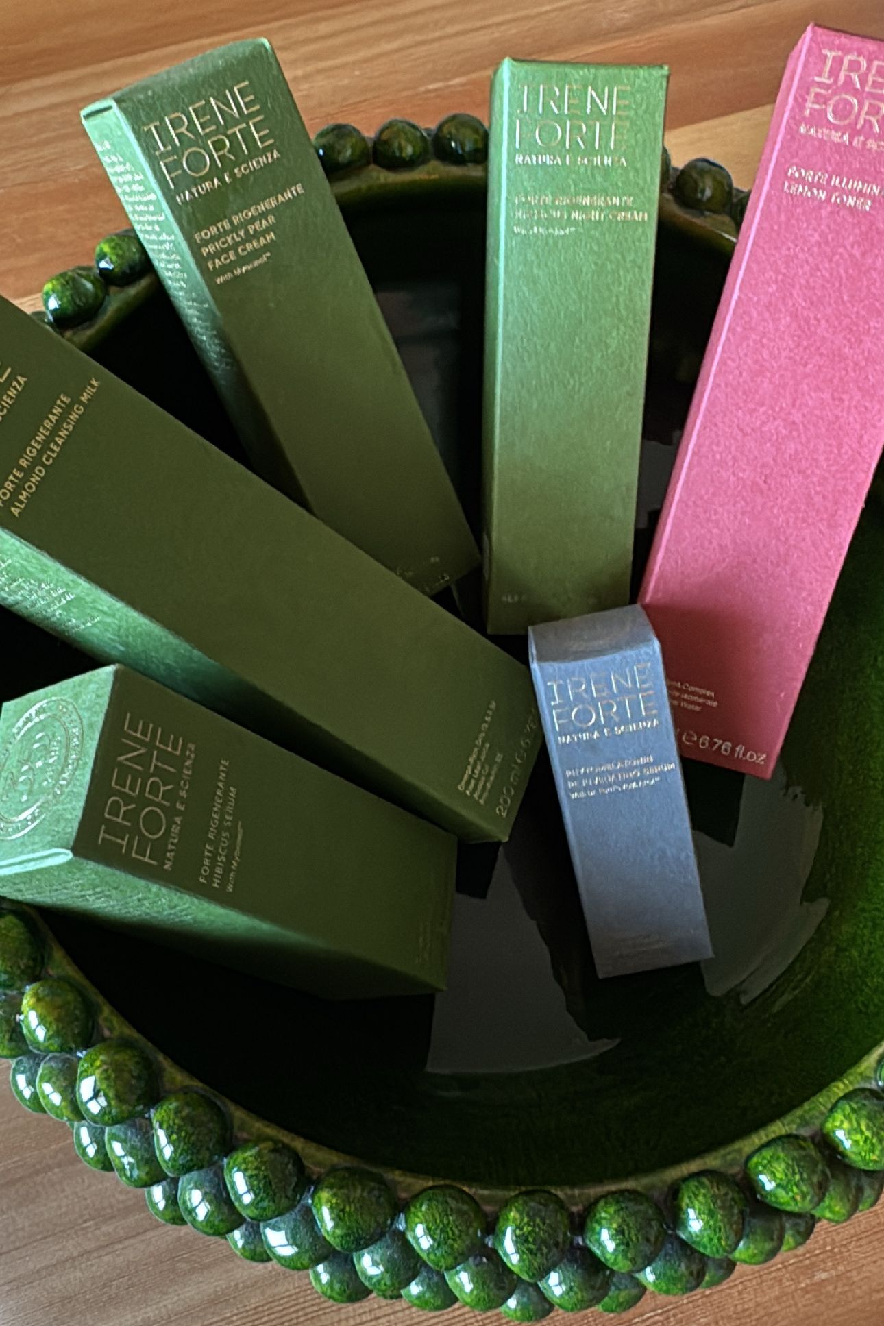 Marina Larroud&amp;eacute; shows off her Irene Forte skincare collection