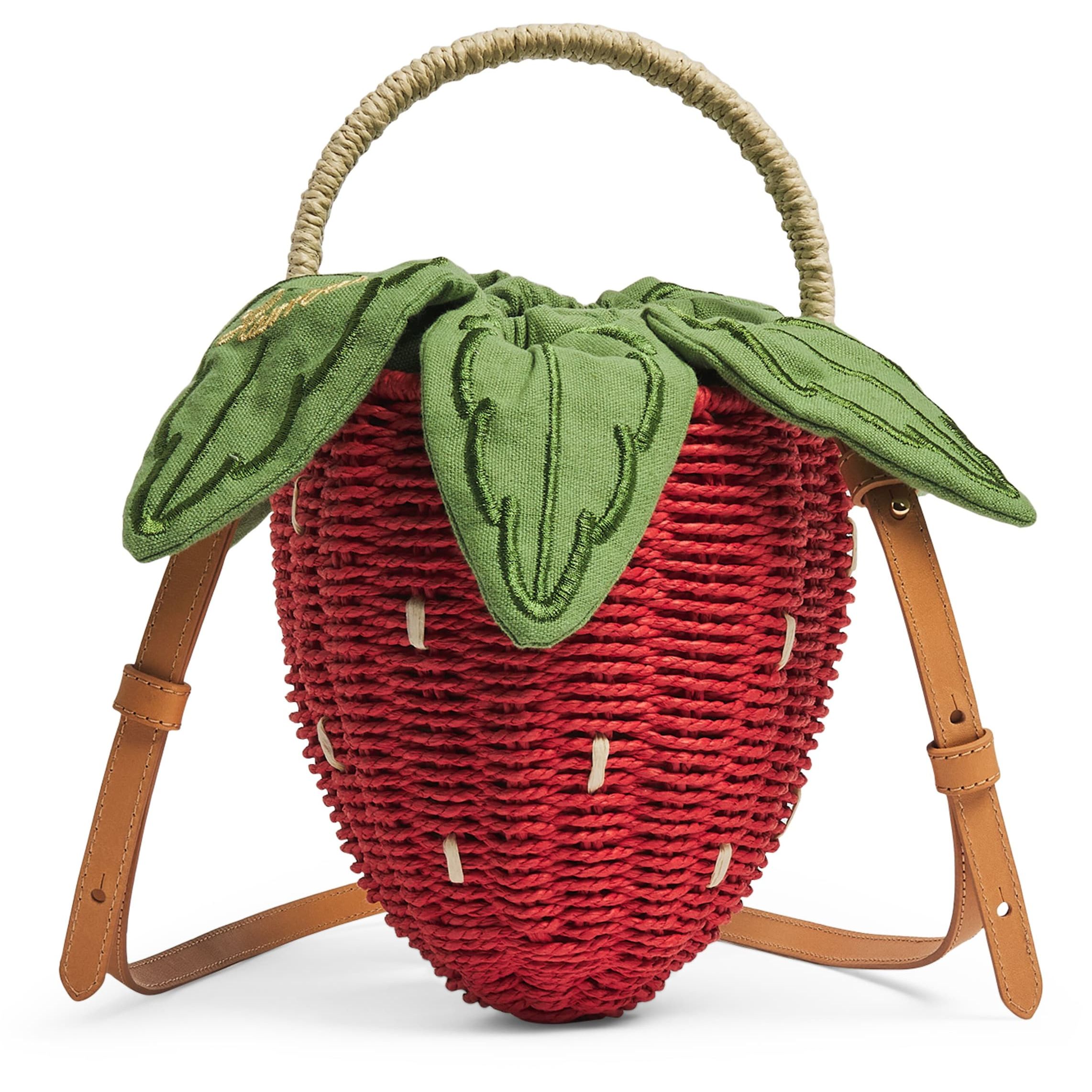 Harrods Wicker Strawberry Bag