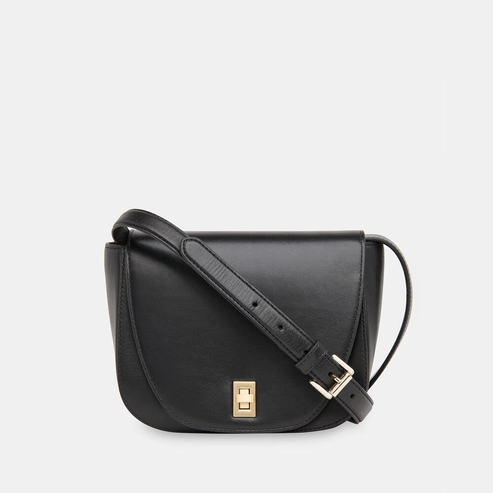 Black Carlota Turnlock Satchel