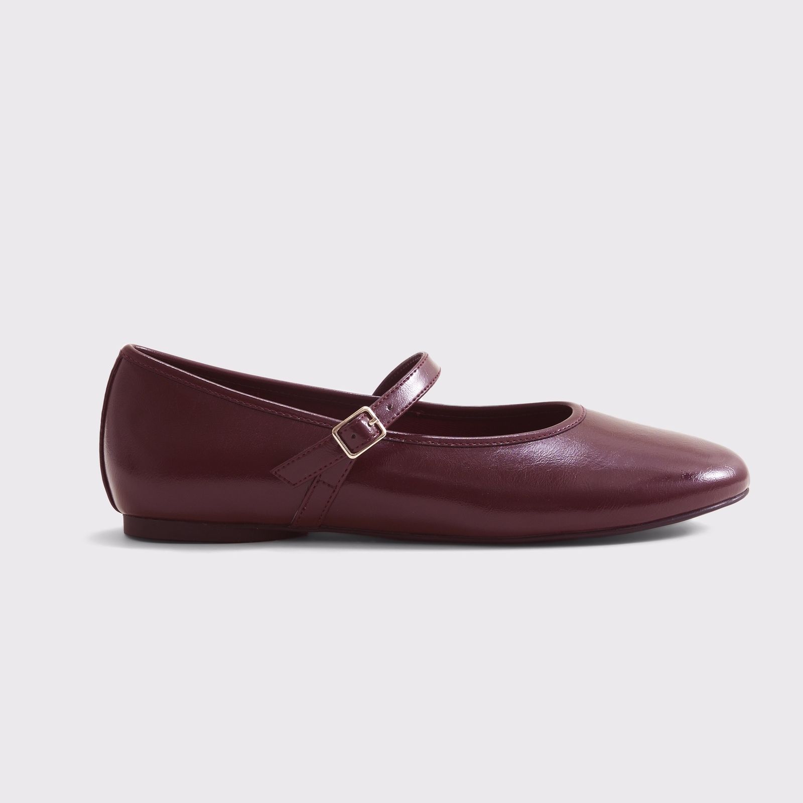 Mary Jane Round-Toe Flats