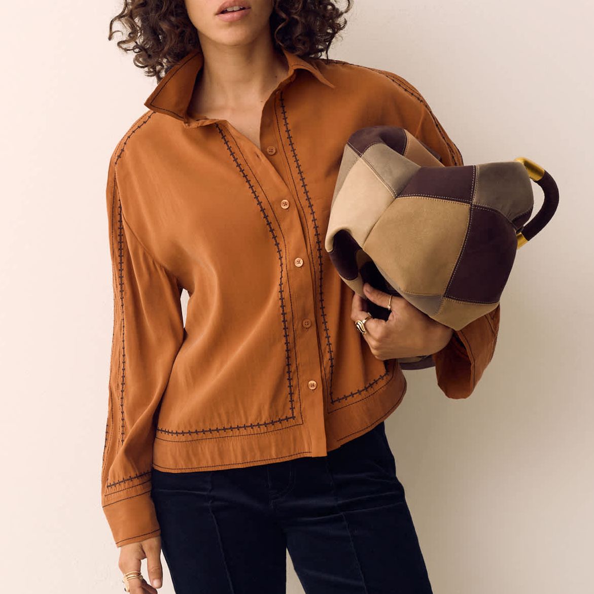 Modal Rich Embroidered Shirt