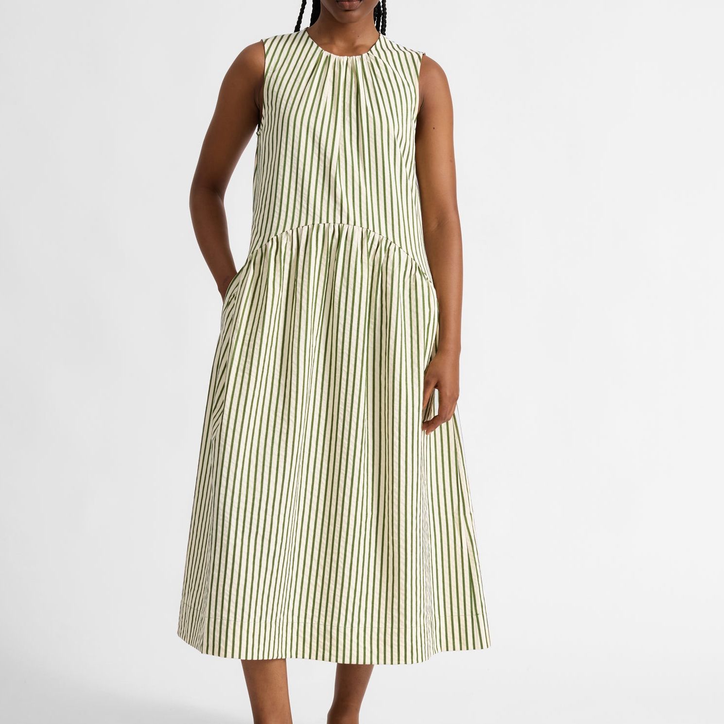 Iconic Green Stripe Dress - 8