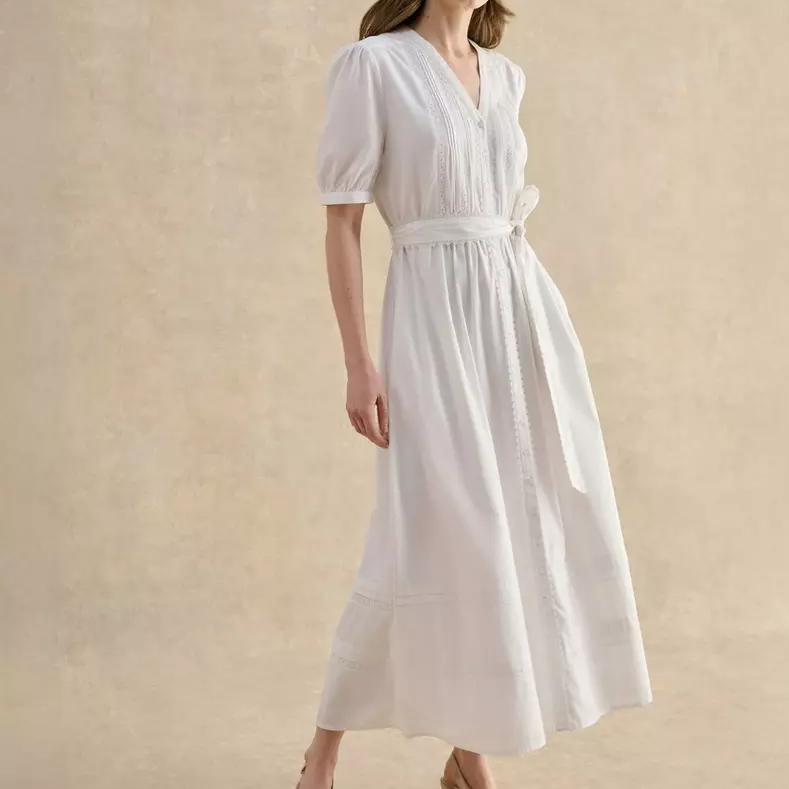 Hobbs London, white midi Dress