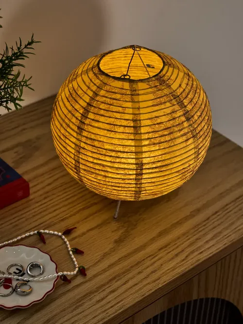 Toile Globe Paper Table Lamp