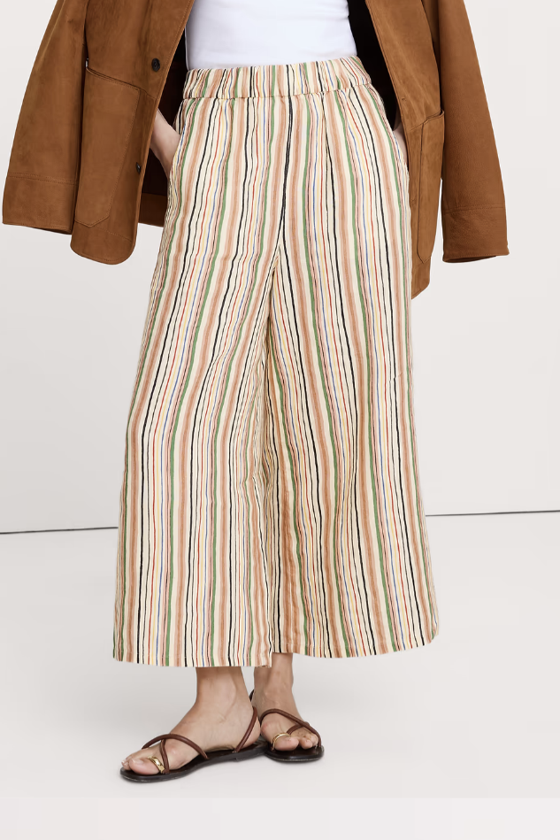 Banana Republic, The Pull-On Wide-Leg Ankle Pant in Linen