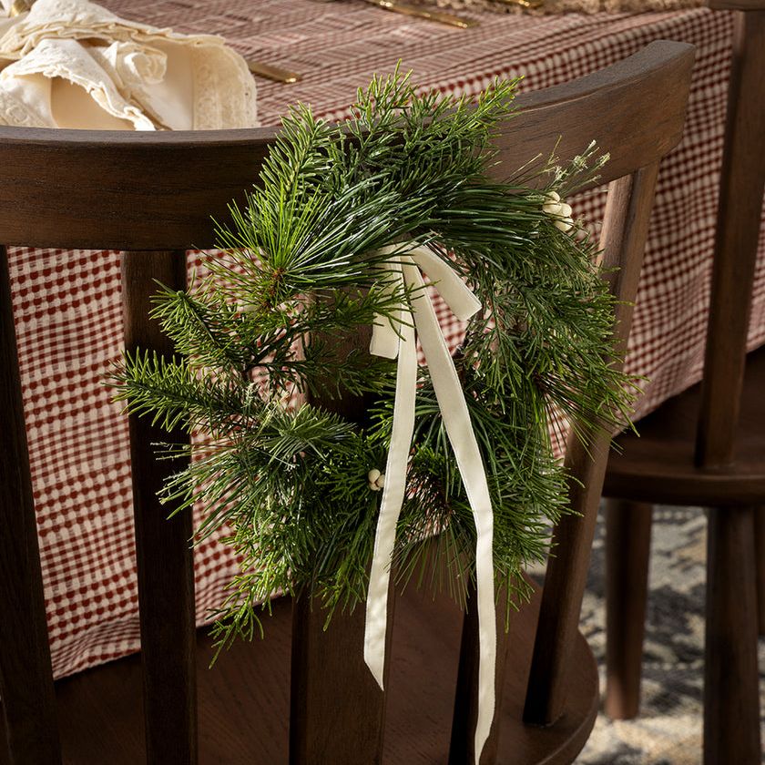 8&quot; Pine Needle &amp;amp; Berry Faux Wreath