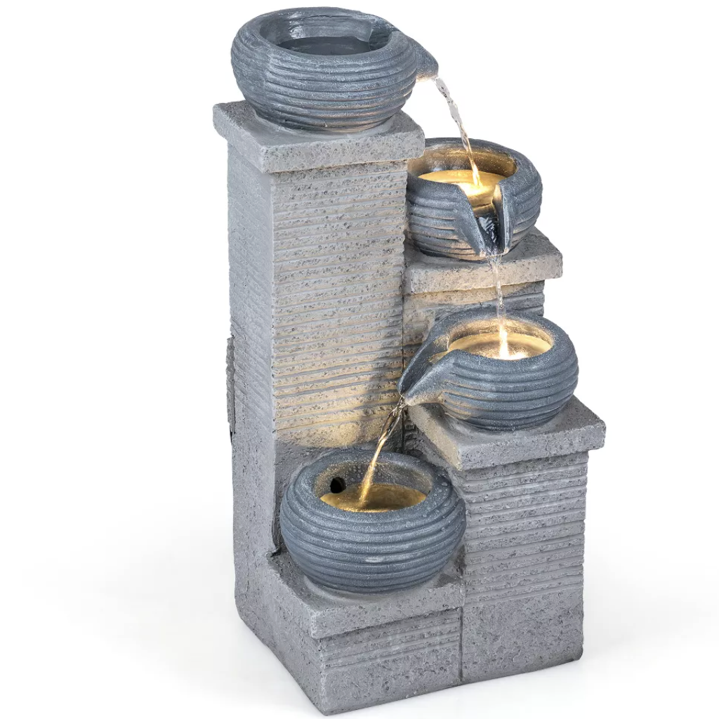 4-Tier Cascading Water Fountain