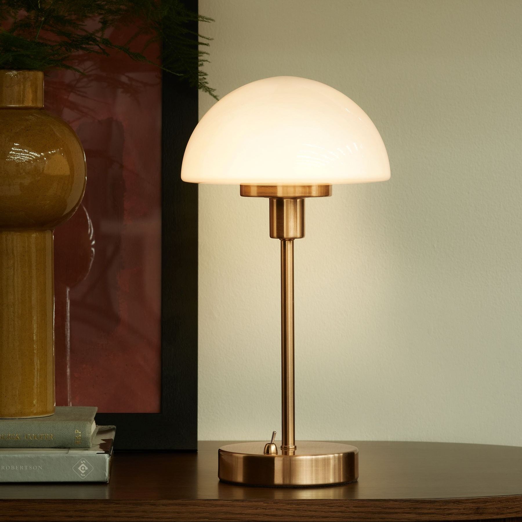 Brass Lambeth Rechargeable Wireless Table Lamp