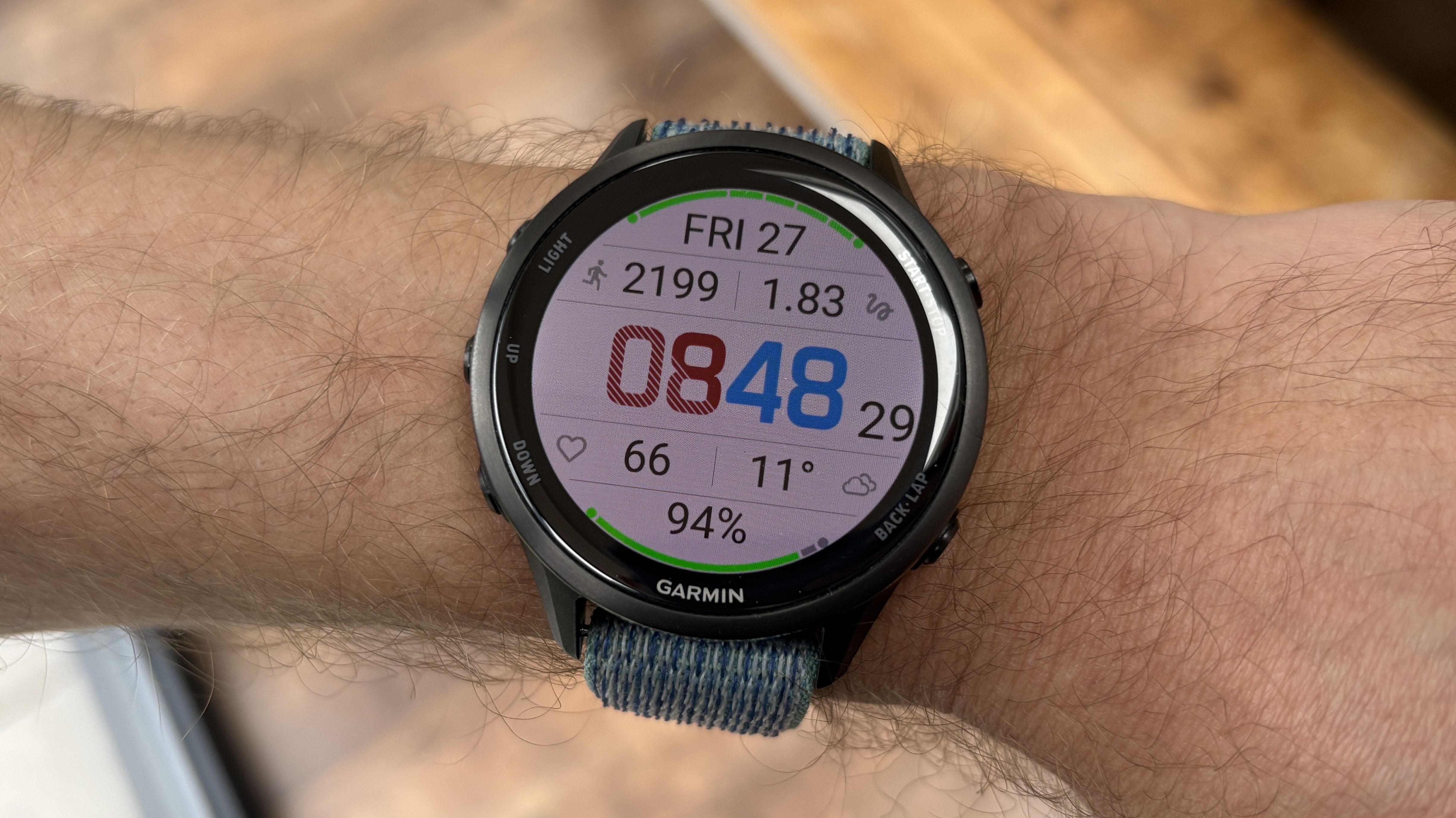 Garmin Glance Watch Face on Forerunner 970