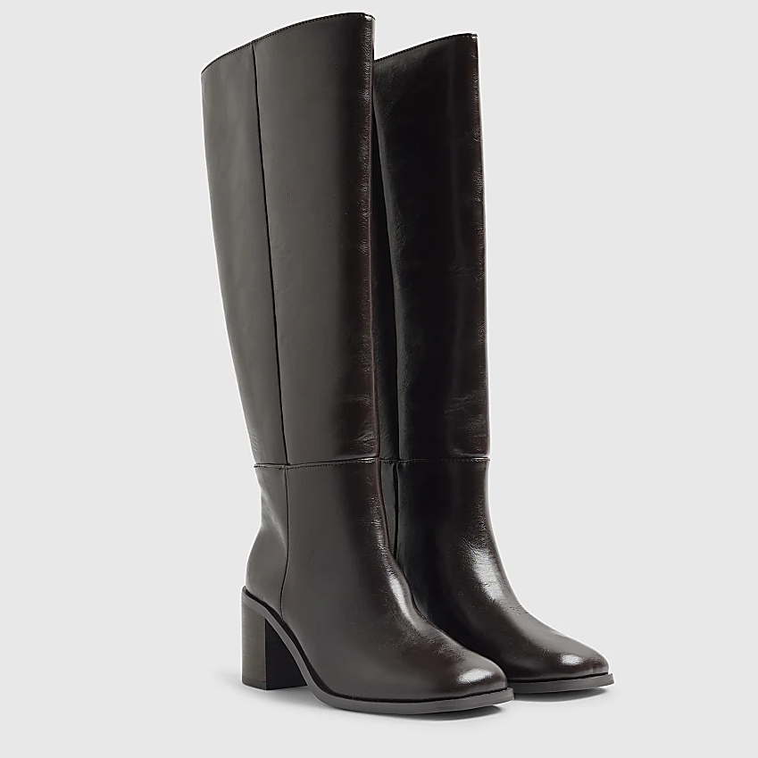 River Island brown knee high boots