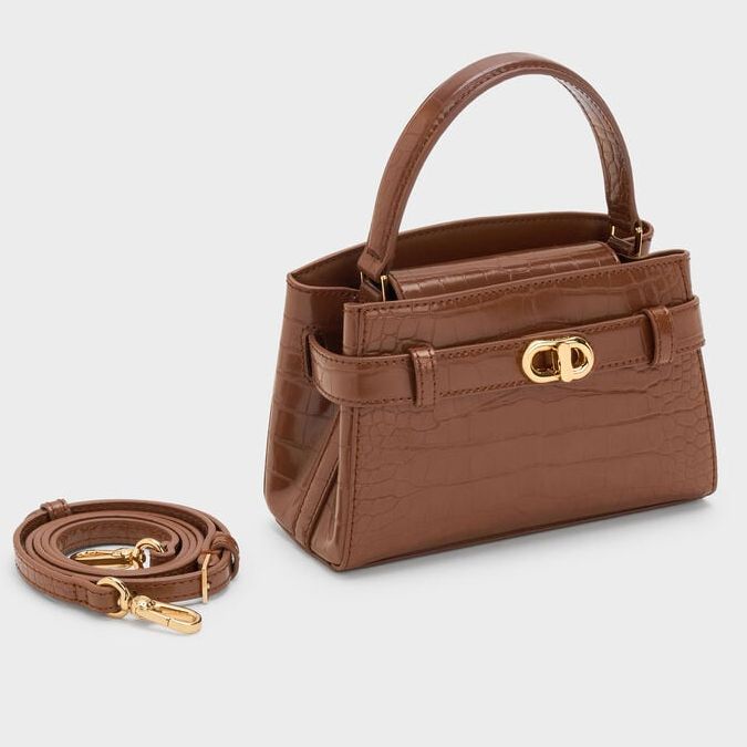 Charles &amp;amp; Keith Aubrielle Croc-Effect Bag