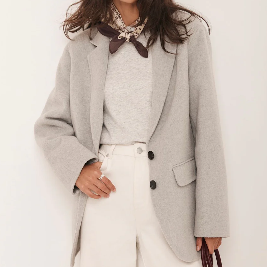 Mint Velvet grey, wool blazer