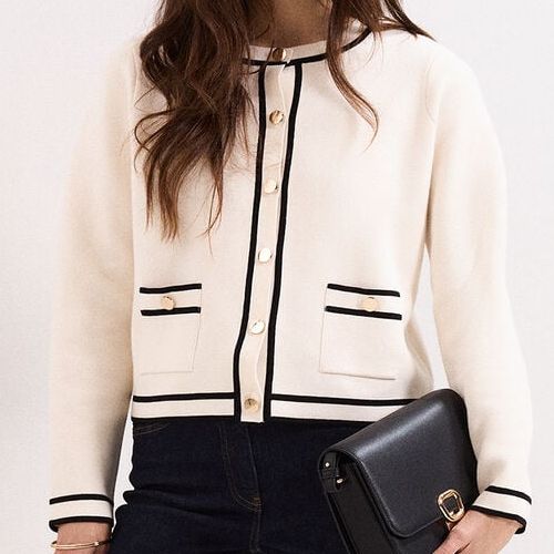 Lola Tipped Knitted Jacket
