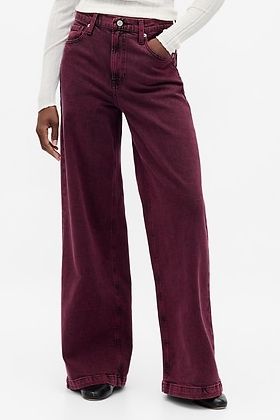 High Rise Stride Wide-Leg Jeans