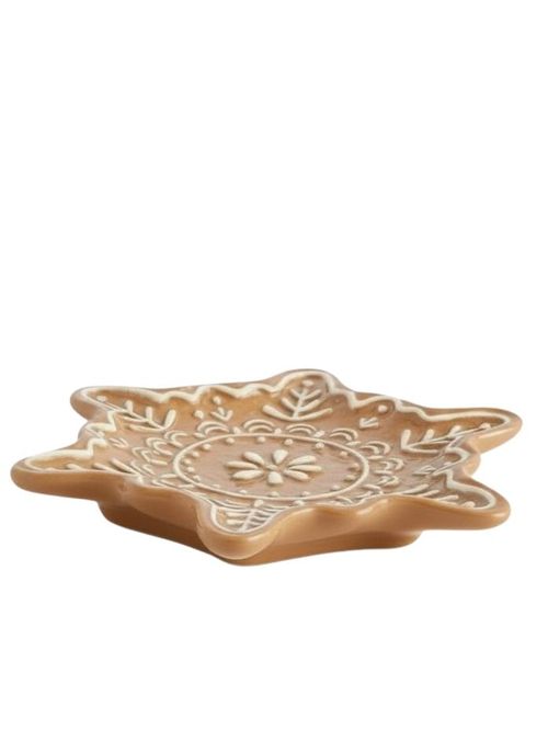 Gingerbread Snowflake Cake Plate 
