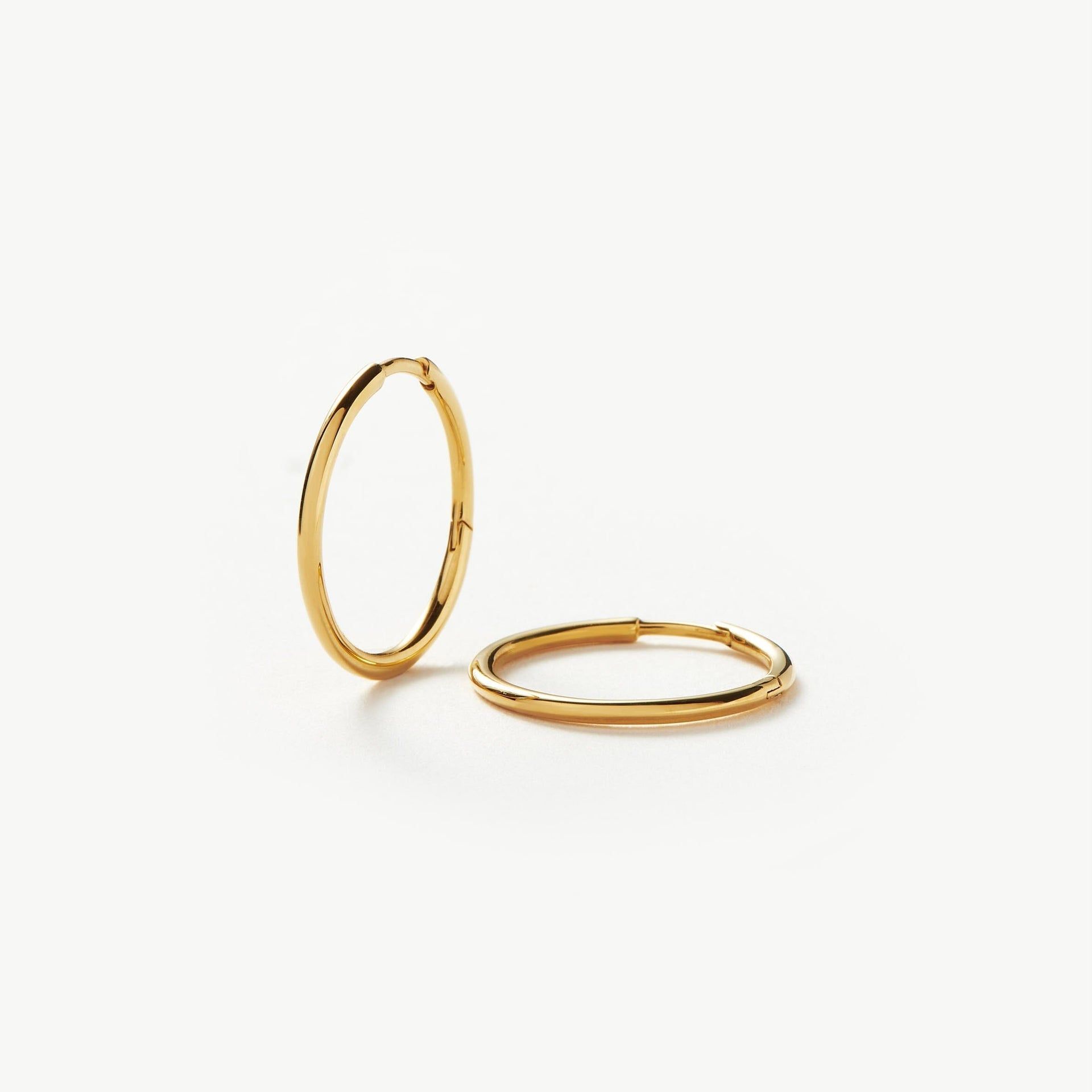 Classic Small Hoop Earrings | 18ct Gold Plated - 18ct Gold Vermeil