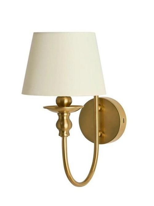 Lucille Ornate Led Rechargeable Wall Light - Brass