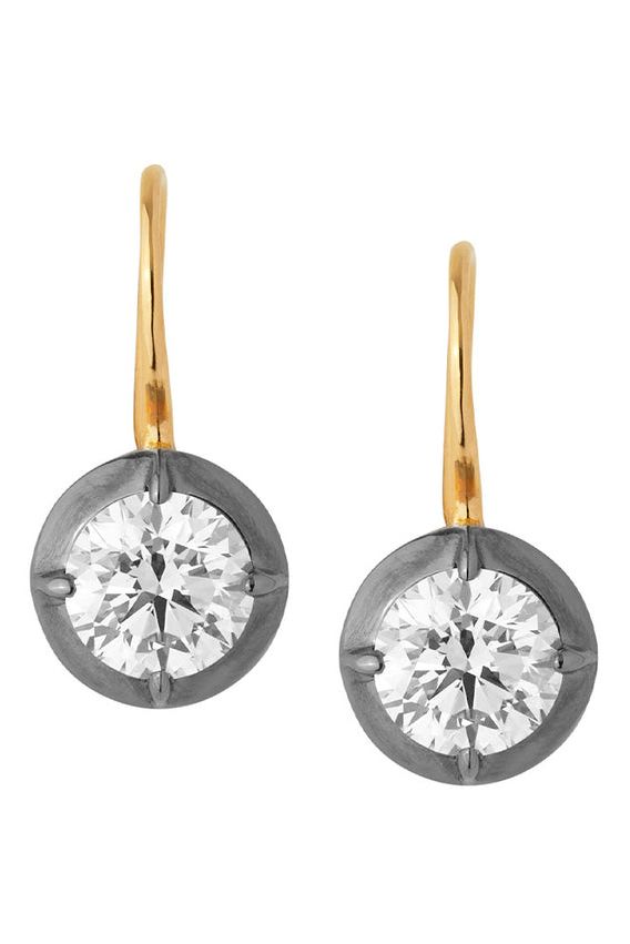 Lucien Latchback Earrings in Moissanite