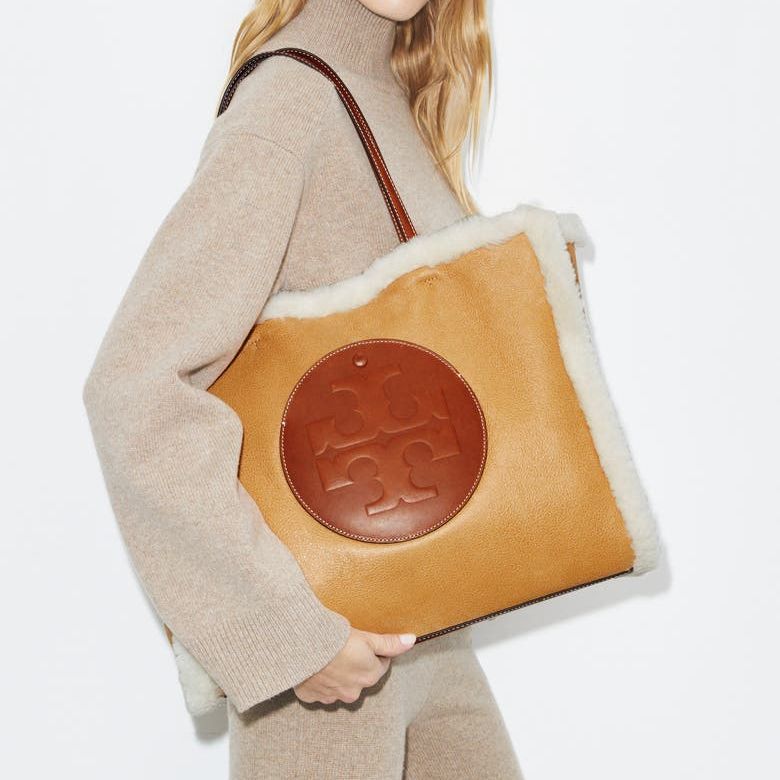 Ella Genuine Shearling Tote