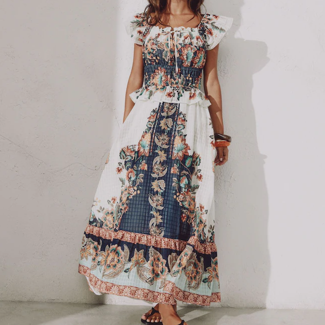 Next, Ruffle Sleeve Maxi Dress
