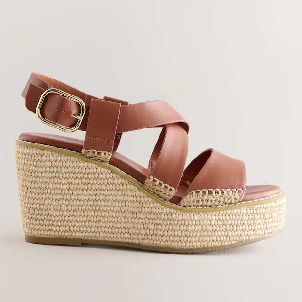 Next, espadrille wedge heels