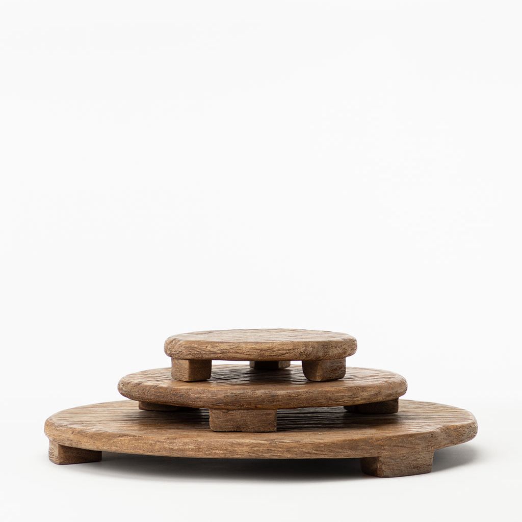 Mango Wood Carved Pedestal