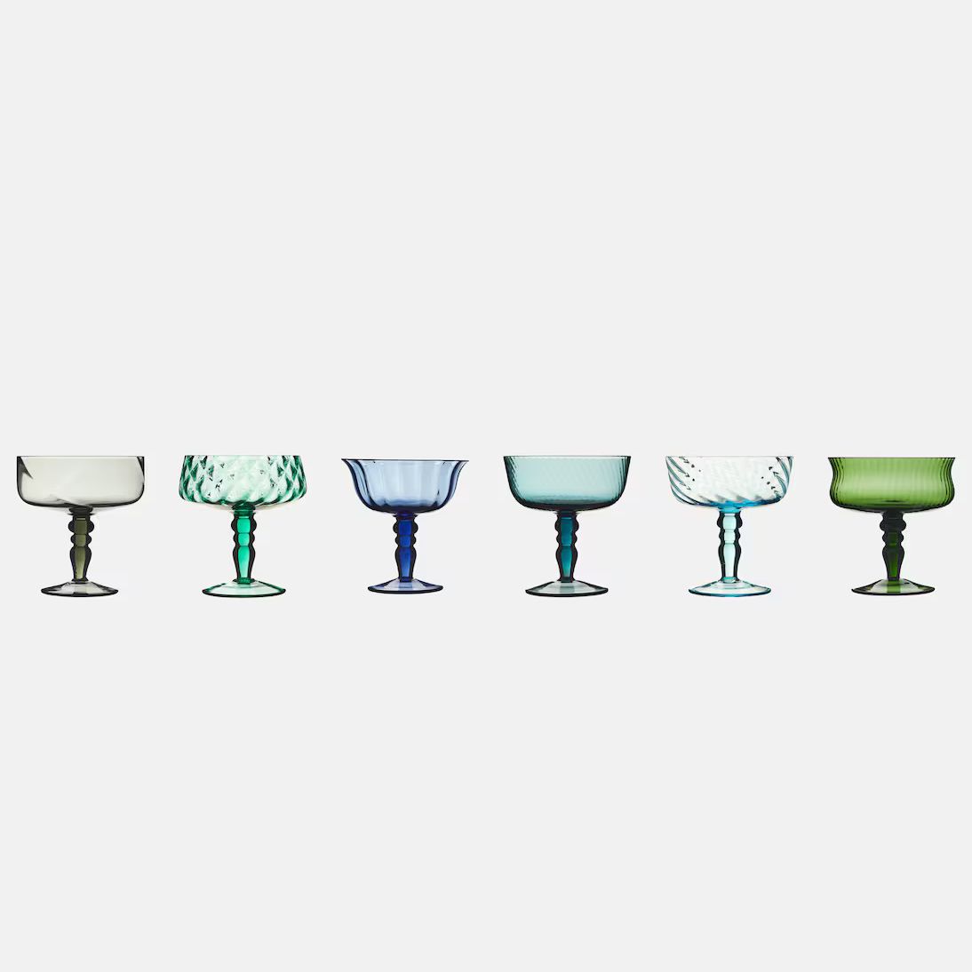colourful glassware