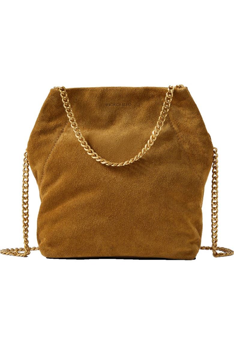 Small Slouch Metallic Convertible Leather Shoulder Bag