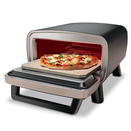 Ninja Artisan Outdoor Pizza Oven, 12-Inch, 3-Minute Pizza, Neapolitan, Thin Crust, New York Chicago, Custom, 700f Max Temperature, Electric Heat, Bake, Broil, Proof, Warm, Mo201