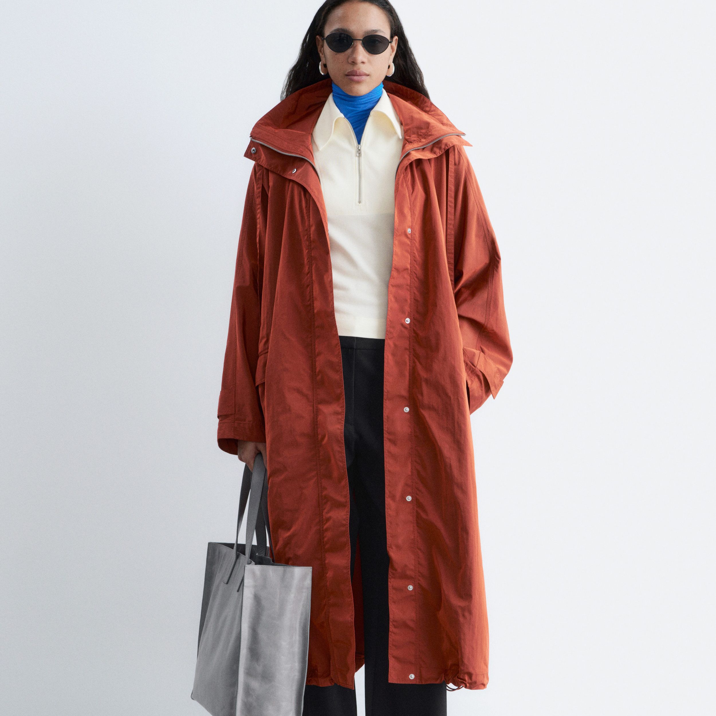 Technical Nylon Hooded Parka