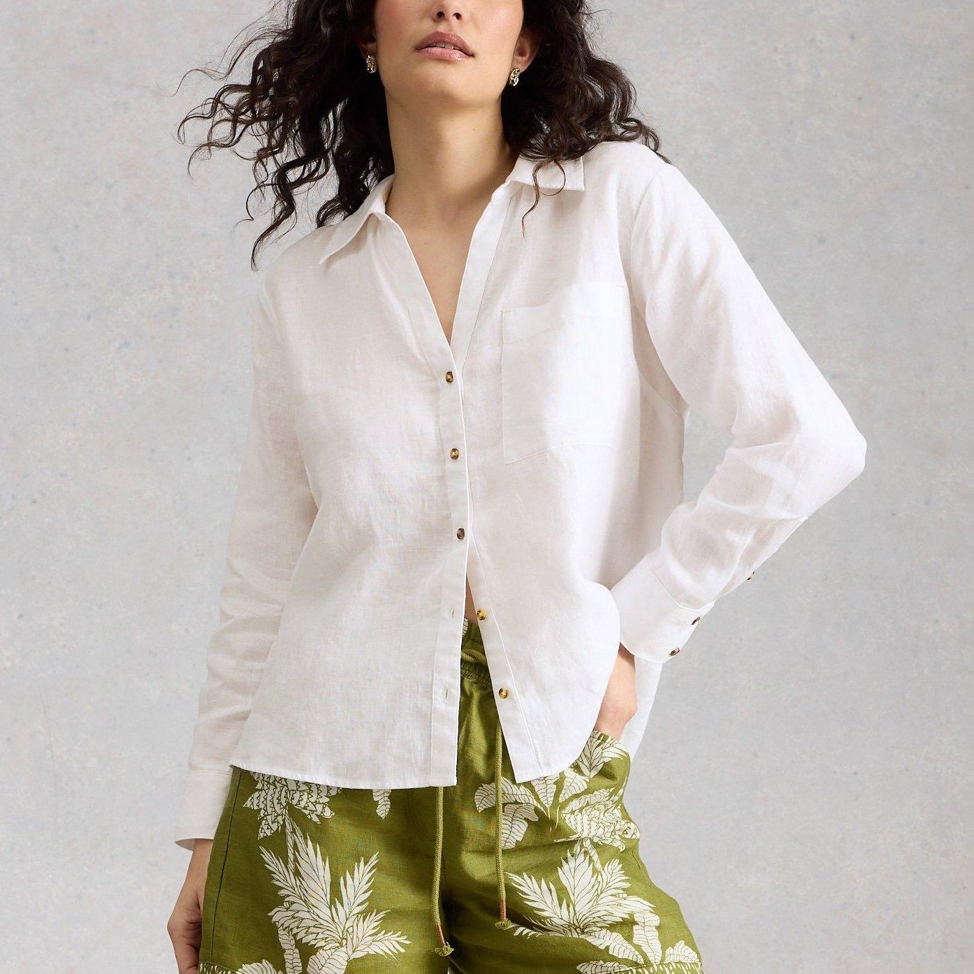 Sadie Linen Boyfriend Shirt