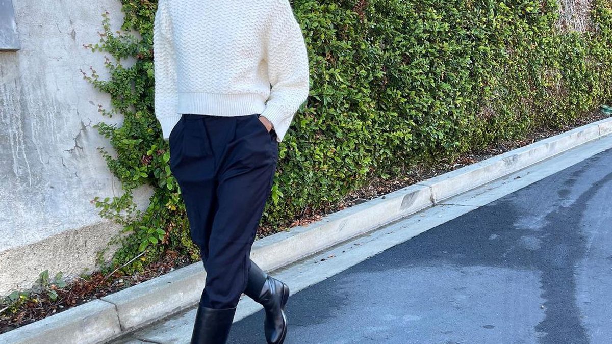 sweater dress set Knit Sweater + Skirt Set