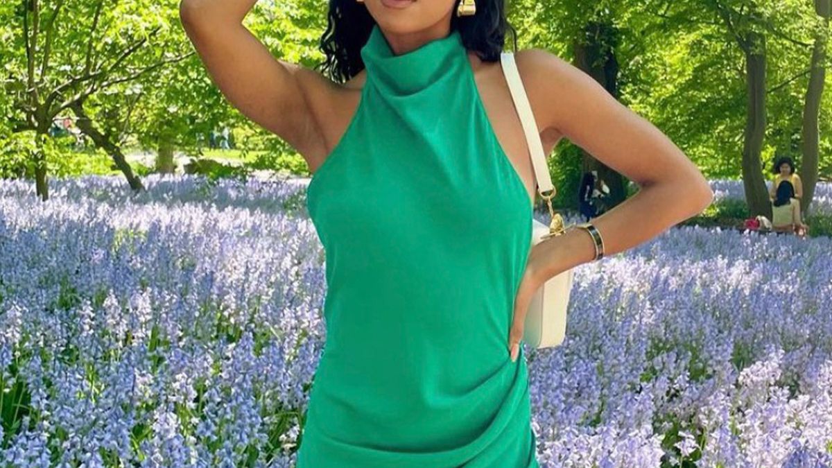 spring halter neck dress Marjan Halter Maxi Dress Dove / L main image 0