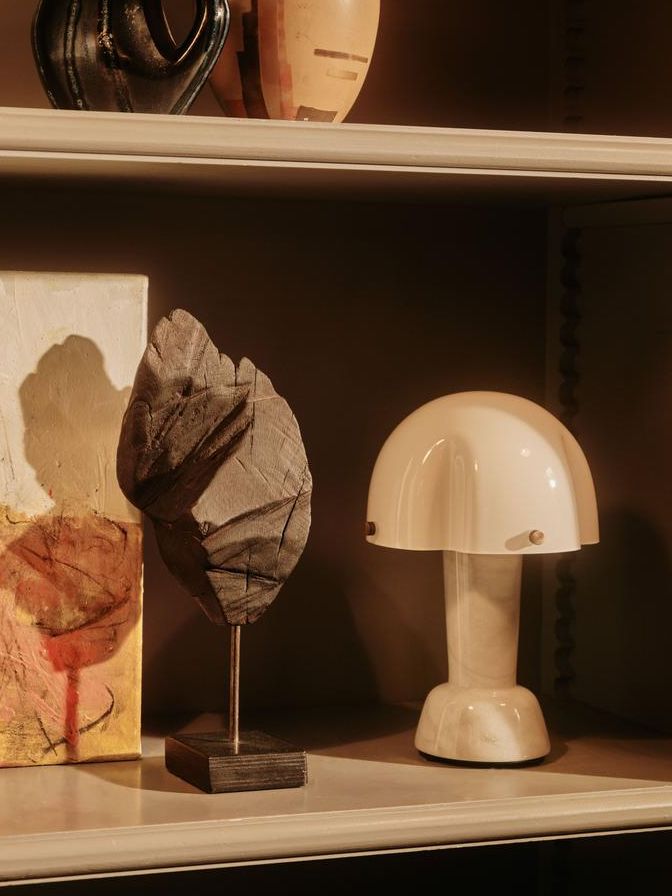 Rio Portable Lamp, Carrara Marble