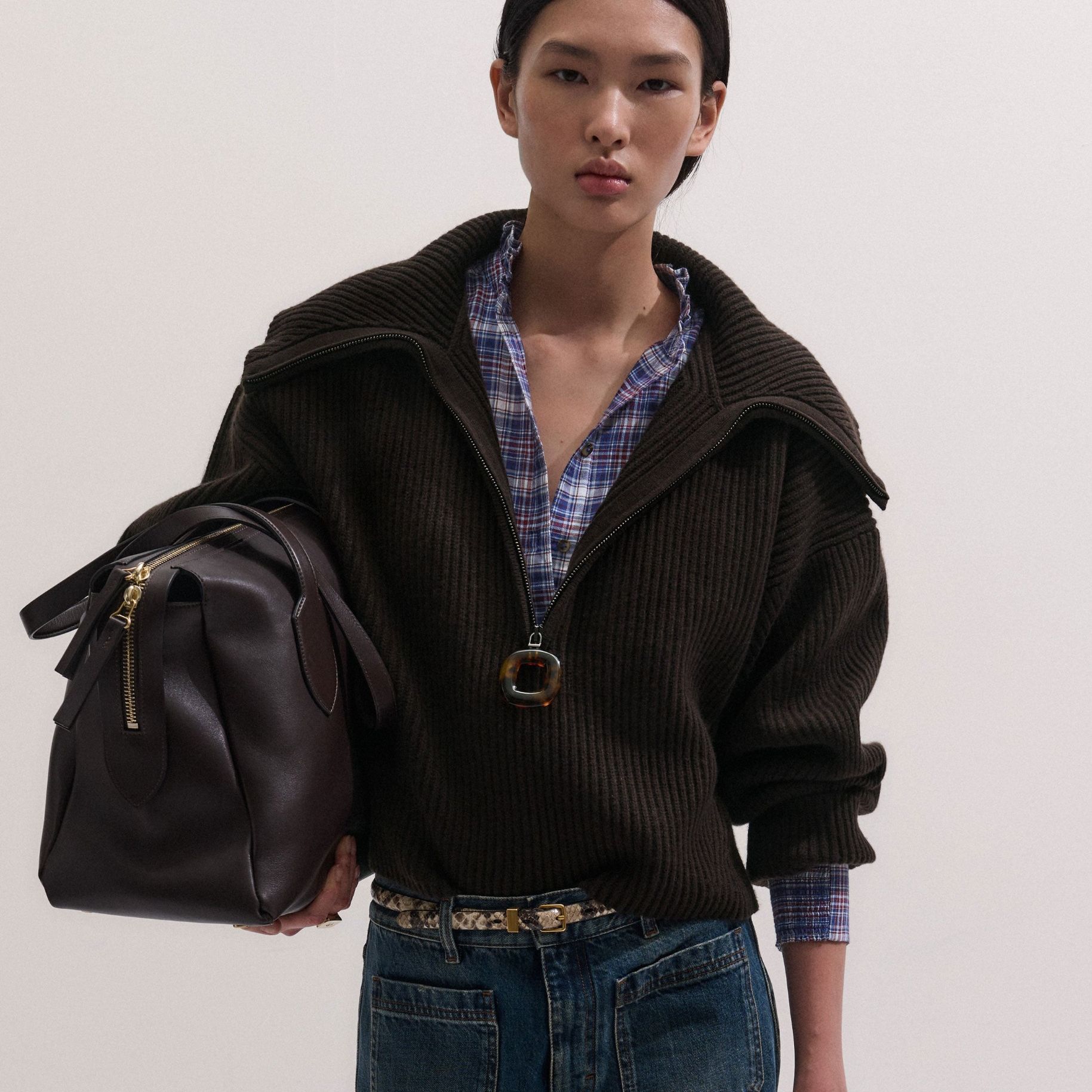Sculptural Zip Jumper
