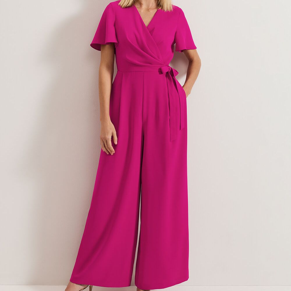 Julissa Pink Wide Leg Jumpsuit