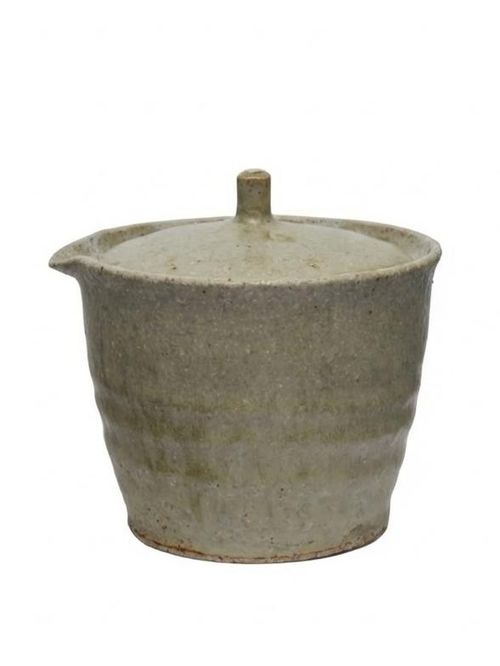 Ingot Objects | Shiboridashi Ash-Glazed Ceramic Teapot