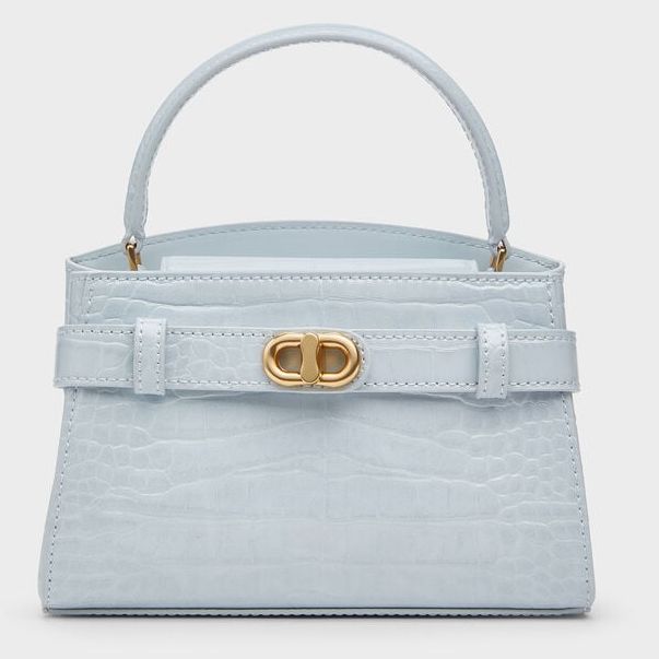 Charles &amp;amp; Keith Aubrielle Croc-Effect Belted Bag
