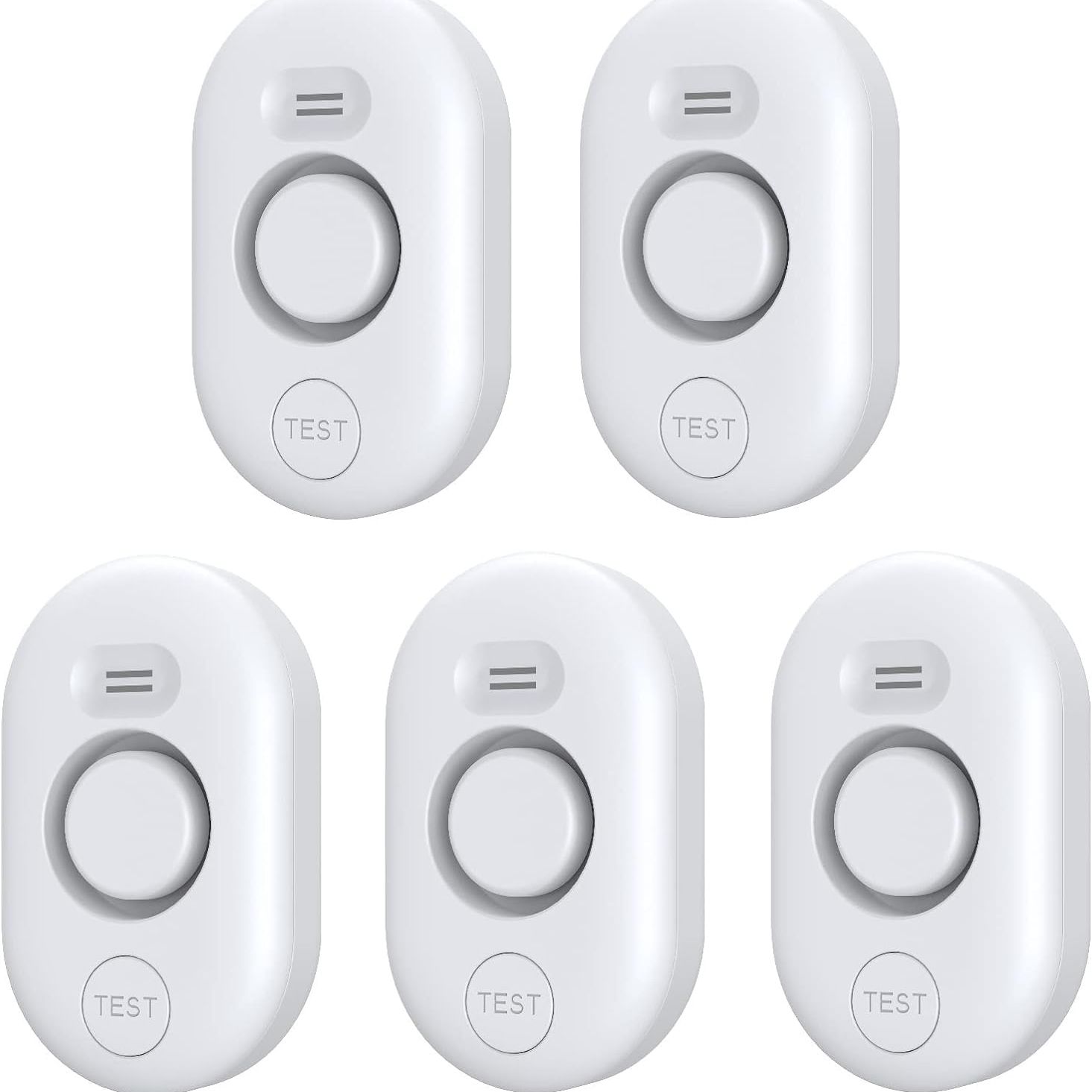 5 Pack Water Leak Detectors for Home, 100db Water Sensor Alarm for Basement,flood Leakage Detection Devices for Pipe/drain/sink/faucet Drip Alert,floor Flooding in Bathroom/kitchen/toilet/laundry Room