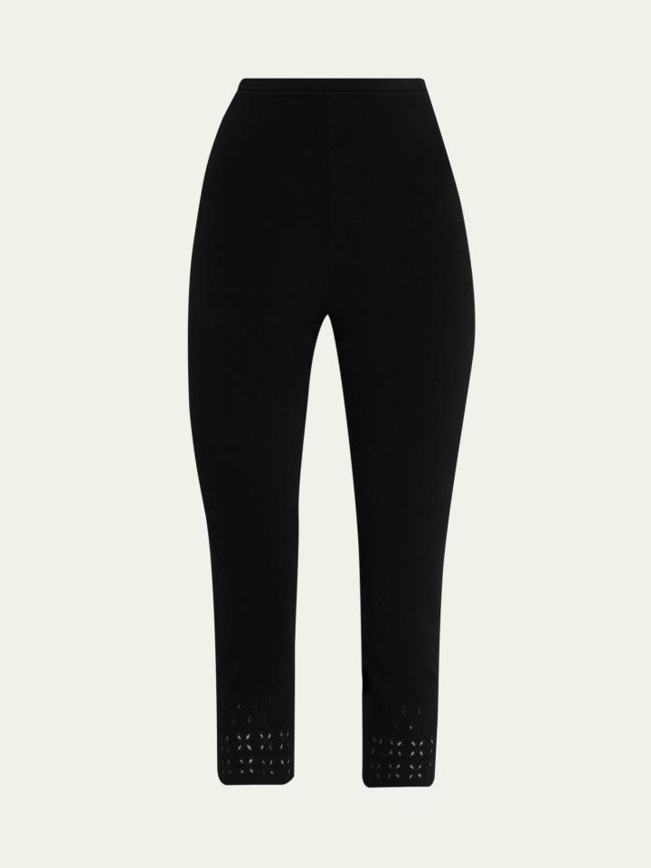 Seraphine Eyelet Knit Capri Leggings